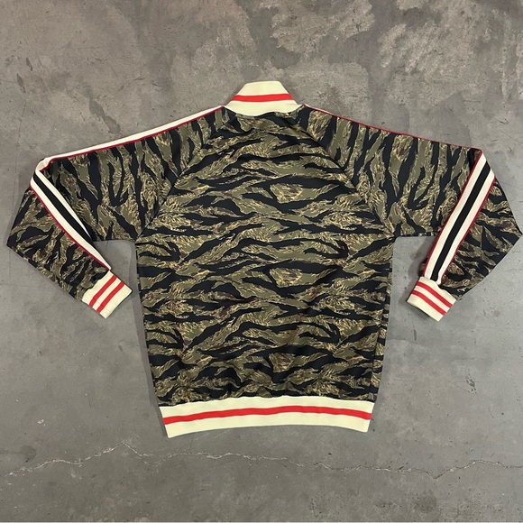 G-Style Streetwear Casual Tiger Camo Zip Track Jacket - Picture 2 of 9